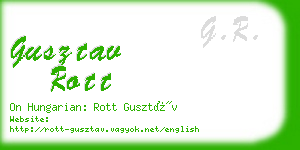 gusztav rott business card